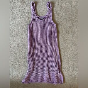 Aerie lavender swim coverup knit dress summer festival XXS
